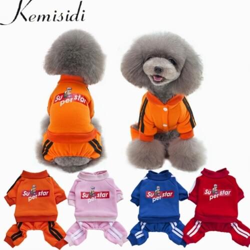 2020 Fashion Autumn Winter Dog Clothes For Small Dogs Chihuahua Coat For Cat Dog Warm Coat Soft Cotton Pet Clothing S-XXL