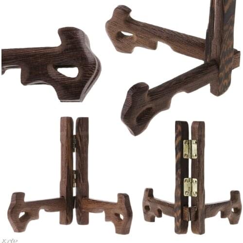 3-7 Inch Tall Wood Display Stand Holder Easels For Plates Photos Tea Tray 5 Size