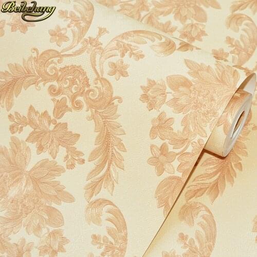 Beibehang papel de parede 3D European Damascus Wallpaper For Walls 3d flooring wall paper for living room decoration dining bar