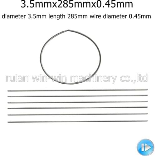 500pcs diameter 3.5mm length 285mm wire diameter 0.45mm small extension spiral spring for side sealing machine can be customized