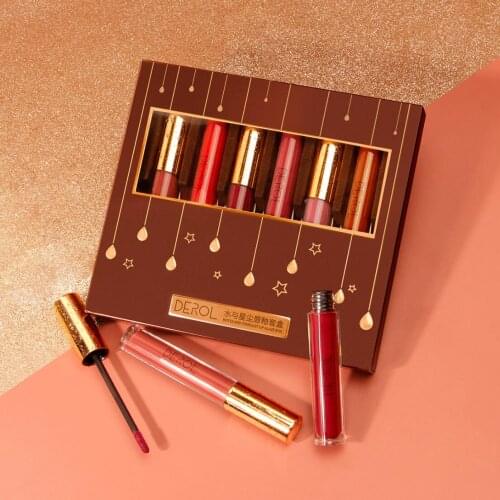 6Pcs Sets Liquid Lipstick Non-Fade Matte Lip Glaze