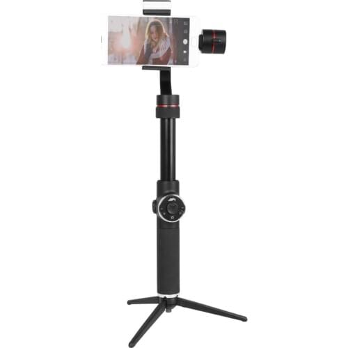 AFI V5 Smooth 3-Axis Handheld Aluminum Brushless Gimbal Stabilizer with Tripod Mount & Fill Light for Smartphones within 6 inch