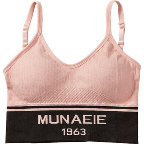 Base Sports Camisole Bra Tube Top Underwear Women Without Steel Ring