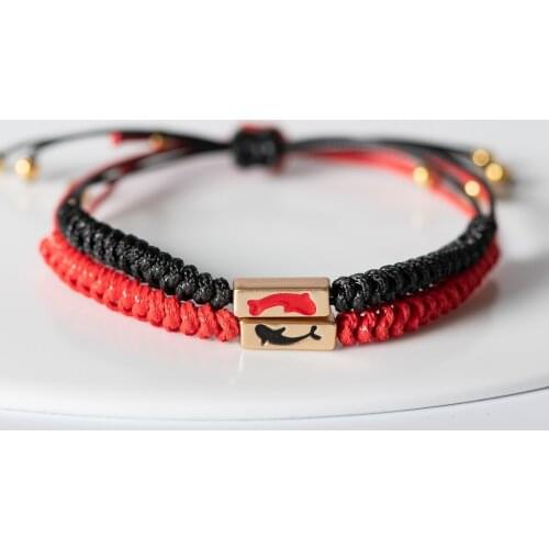 2 Pieces Hand-knitted lovers' bracelets Fashion Jewelry hand-made DIY bracelet #KY423