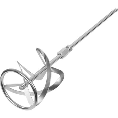 Cement Putty Paint Coating Agitator Mechanical Rod S Threaded Head Stirring Rod Mud Mixer Paint Mixer Attachment Spiral Mixer