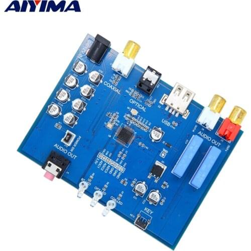 AIYIMA HiFi Decoder DAC 192KHz 24BIT Optical Fiber Coaxial USB Bluetooth 5.0 Receiver Input MP3 WMA WAV FLAC APE Decoding