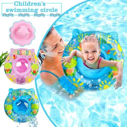 Baby Swimming Ring Toddler Kids Floating Swimming Rings Lovely Bathing Inflatable Floats Safety Swimming Rings #P2