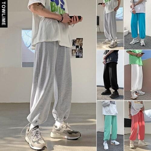 Men Japanese Streetwear 6 Colors Solid Casual Sweatpants 2021 Man Black Joggers Pants Male Korean Hip Hop Harajuku Track Pants