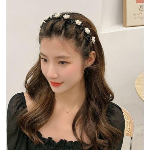 Double Bangs Hairstyle Make Up Hairpins Headbands Thin Plastic Hair Bands Clips Braided Hair Tools for Women Styling Accessories