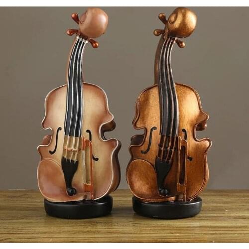 13*31cm Classic European Retro London Violin Piggy Bank Creative Home Office Decor Kids Toy Money Box Crafts Christmas gift