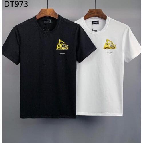 Summer DSQ2 pure cotton O-neck short-sleeved T-shirt overseas authentic mens clothing DT706