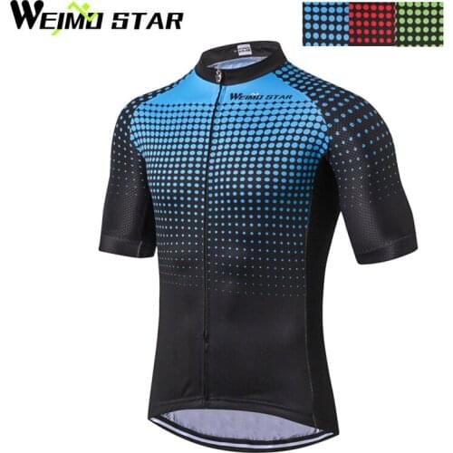 WEIMOSTAR PRO Summer Mens Cycling Jersey Breathable Ropa Ciclismo Short Sleeve Bicycle Bike Jersey Shirts Sports Wear 3-Colors