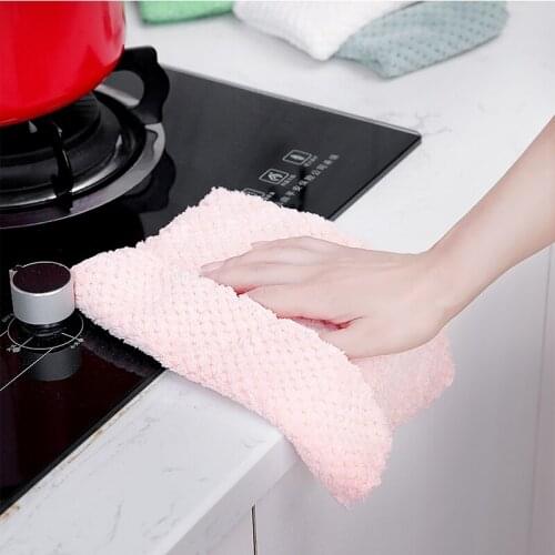 Oil Free Super Absorbent Household Kitchen Wash Dishes Cleaning Cloth
