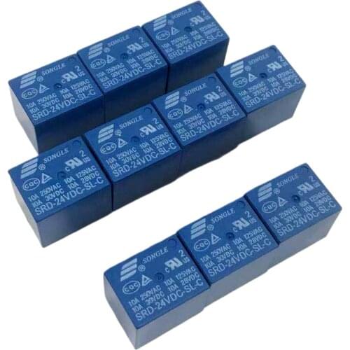 Mini Power Relay SRD DC PCB Type 5 Pin SPDT Used in Remote Control New