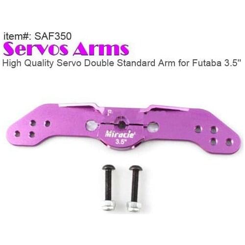 Miracle 3.5"/3.5in Standard Full Servo Arm/Double Servo Arm for 25T Futaba Servo