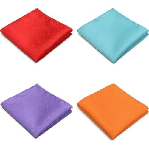 Fashion Dots Suits Pocket Square For Men Business Chest Towel Hanky Gentlemen Hankies Classic Suit Napkin Mens Handkerchief