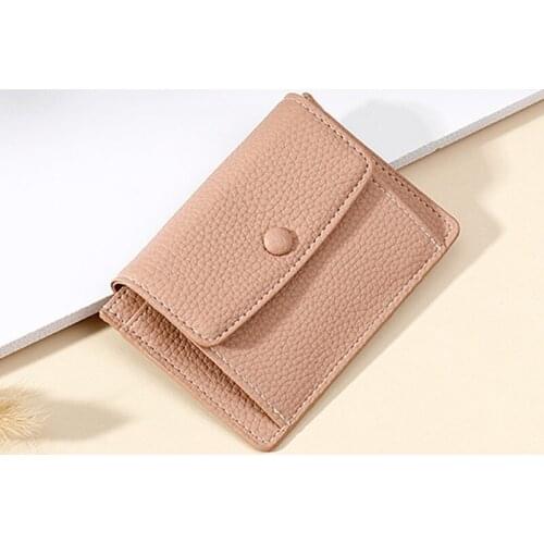 New Wallet Women Card Holders Brand Business ID Credit Card Case Holder Female Soft Leather Mini Wallet Coin Cash Purse Ladies