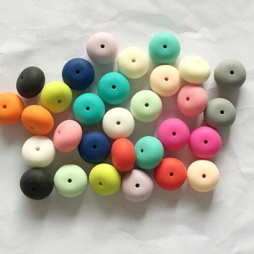 Wholesales New Food Grade beads elastic silicone beads green beads of Europes most popular silicone beads 100PCS Free shipping