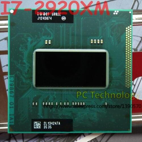 Original Intel Core I7-2920XM SR02E CPU I7 2920XM processor 2.50GHz L3=8M Quad Core free shipping ship out within 1 day