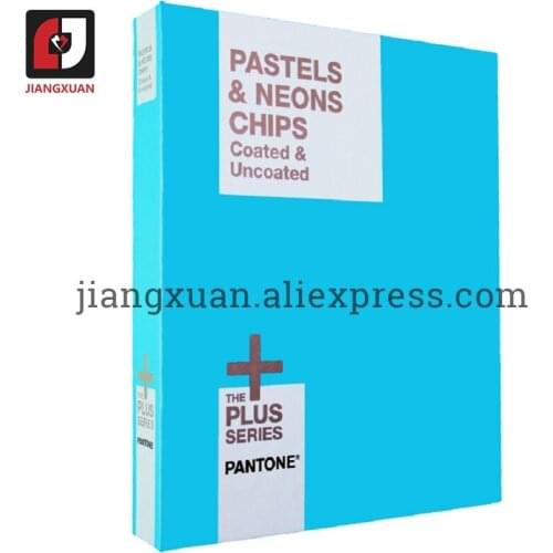 Pantone Plus Series C/U GB1504 PANTONE PASTELS & NEONS CHIPS Coated & Uncoated Color Chart Tearable type start with Color No.9
