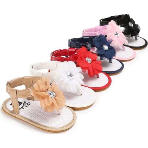 Brand New Summer Newborn Baby Girl Sandals Flower Soft Sole Baby Shoes Prewalker Summer Princess Sandals for Girls