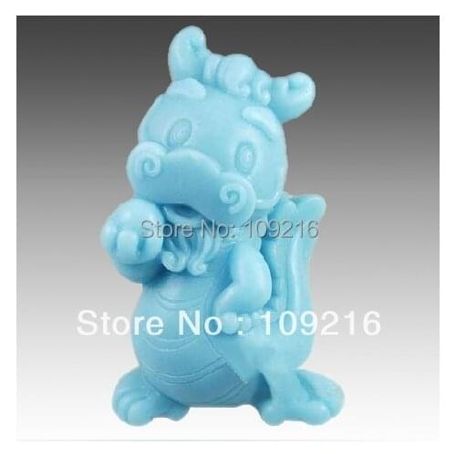 Wholesale!!!1pcs Chinese Zodiac-Chinese Dragon(zx225) Silicone Handmade Soap Mold Crafts DIY Mold