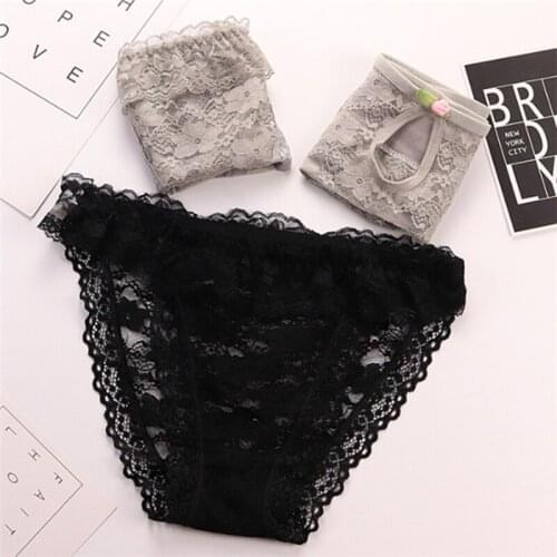 4Pcs/lot Panties Women Underwear Briefs Breathable Underpants Girls Soft Panty waist size girls briefs H007-4