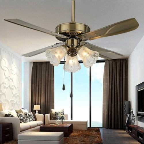 LED Modern Ceiling Fan Dining Room Living Room Smart Fan Light Electric Ceiling Fan with Lights Remote Control