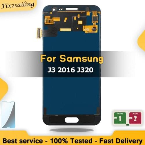 Super LCD For Samsung Galaxy J3 2016 J320 J320F J320H J320M J320FN Lcd touch screen lcd digitizer Assembly Replacement Tested
