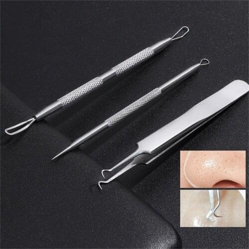 1 Set Silver Blackhead Comedone Remover Needles For Squeezing Acne Pimple Blemish Extractor Face Skin Care Beauty Tools
