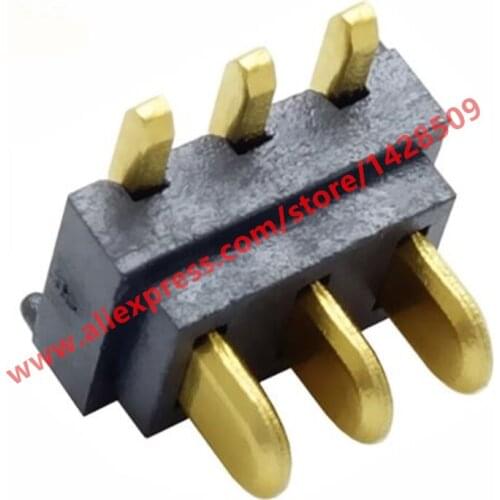 10Pcs 3-pin Intelligent Lock Power Block Junctor 90 Degree Right Angle 2.0mm Pitch Male Socket Battery Connector