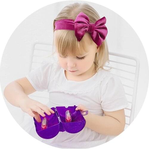 Velvet Big Hair Bows Headbands Solid Wide Elastic Hair bands Turban Headband Head Wraps Toddler Baby Girl Hair Accessories New