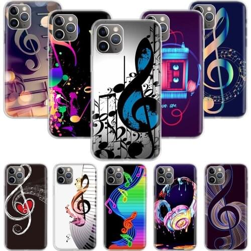 Old musical note Music Case for Apple iphone 11 12 Mini Pro XS Max XR X 7 8 6 6S Plus 5 5S SE 10 Ten Gift Silicone Phone Cover C