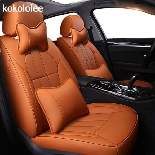 Kokololee Custom real leather car seat cover for Lincoln MKZ car accessories seat covers full set leather car seat cover auto