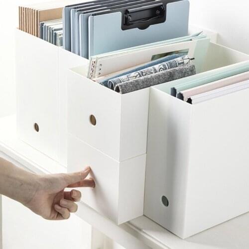 Document File Storage Box Office Desktop Organizer Books Pencil Sundries Holder