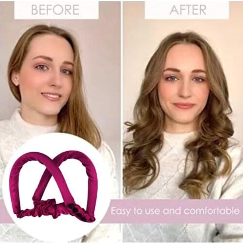 Heatless Curls You Can Sleep in Overnight with a Self Grip Roller No Heat Curls Headband Curler Soft Rollers for Long Short Hair