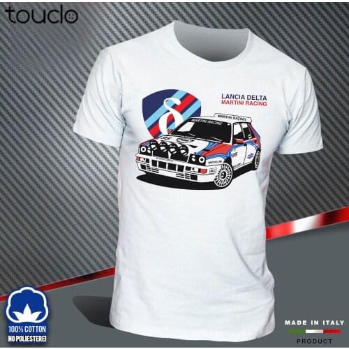 Lancia Delta Martini Evoluzione Hf Integrale Rally Legend Brand Clothes Summer 2019 Cheap Crew Neck MenS Top Awesome Shirts