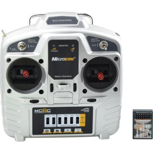 Mc6c 6 Channel 2.4G Aeromodel 800m Transmission Remote Control Kit 4WD Mecanum Wheel Car RC Smart Car Ros Robotics