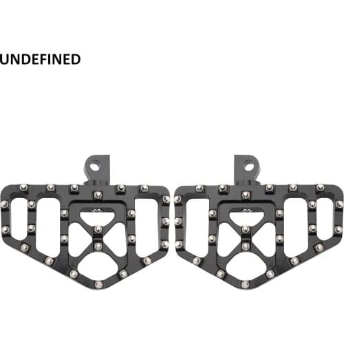 Motorcycle MX Wide Foot Pegs Floorboards CNC Driver Footrests Pedals for Harley Touring Road King Sportster 883 XL Dyna Softail