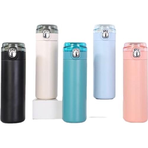 New for 2021 Bouncing cup Fashion mini pea cup Student portable outdoor sports water cup Stainless steel vacuum flask