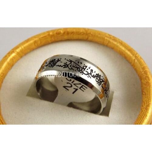 Wholesale 18 pcs Black Etched Carving High quality Faceted Edges Stainless Steel Rings Fashion Jewelry