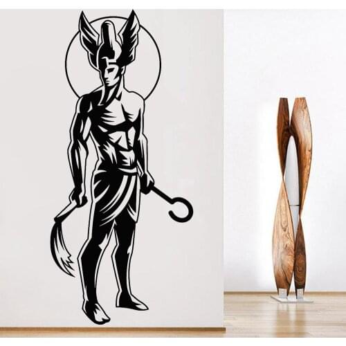 Osiris Ancient Egyptian God Wall Sticker Living Room Egypt Art Decoration Vinyl Wall Decal Bedroom Retro Home Decoration 3195