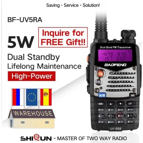 Walkie Talkie Baofeng UV-5RA Portable CB Radio UV5RA Dual 136-174 MHz & 400-520 MHz UV 5RA for Ham Hotel Commercial Security Use