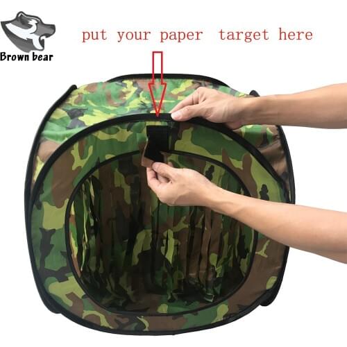 Shooting target BB gun target practice Portable Airsoft Tent Target with BB Trap