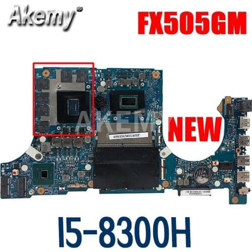 SAMXINNO For ASUS FX86FM FX505G FX505GM Laotop Mainboard FX505GM Motherboard with i5-8300H GTX1060/V6G