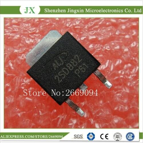 20PCS D882 D882M TO252 2SD882 3A 40V NPN TO-252 transistor