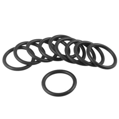 20 Pcs Black 18mm OD 2mm Thickness Nitrile Rubber O-ring Oil Seal Gaskets