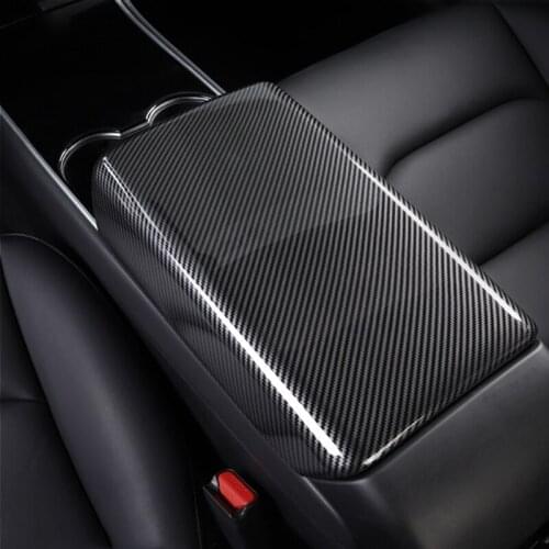 Car Armrest Box Protection Cover For Tesla Model 3 Interior Decoration Shell Sticker Car Styling Modification Accessories