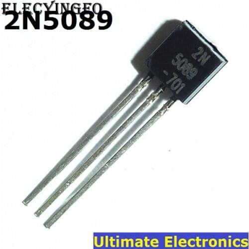 10pcs 2N5089 TO-92 NPN General Purpose Transistor