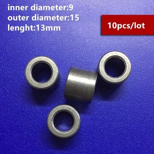 10pcs/lot Inner Diameter 9mm Outer Diameter 15mm Lenght 13mm Powder Metallurgy Iron Bushing Shaft Slevee